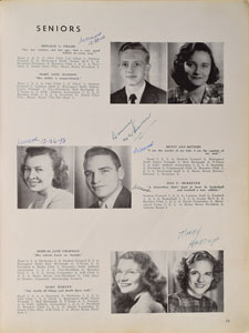 Lot #6336 Neil Armstrong Signed 1947 High School Yearbook - Image 3