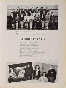 Lot #6336 Neil Armstrong Signed 1947 High School Yearbook - Image 4