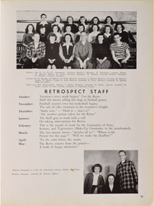 Lot #6336 Neil Armstrong Signed 1947 High School Yearbook - Image 5