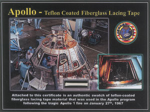 Lot #6234  Apollo Program Group of (3) Artifacts - Image 2