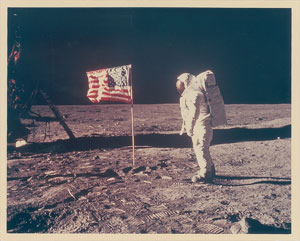 Lot #6401 Guenter Wendt's Apollo 11 Buzz Aldrin Photograph - Image 1