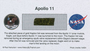 Lot #6355  Apollo 11 Group of (4) Kapton Segments - Image 3