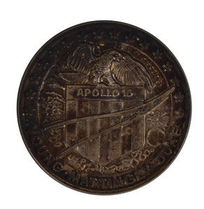 Lot #6563  Apollo 16 Unflown Robbins Medal - Image 1