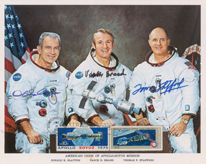Lot #6653  Apollo-Soyuz Signed Photograph - Image 1