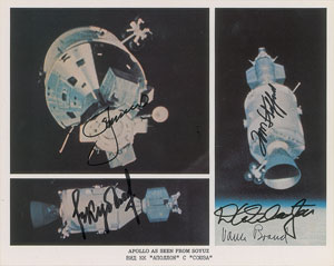 Lot #6654  Apollo-Soyuz Signed Photograph - Image 1