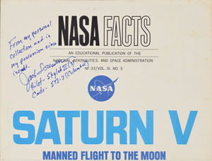 Lot #6235 Jack Lousma's Saturn V Poster - Image 1