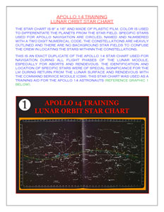 Lot #6505  Apollo 14 Training Lunar Orbit Star Chart - Image 5