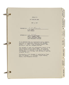Lot #6548  Apollo 15 LM Timeline Book