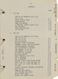 Lot #6499  Apollo 14 LM Activation Checklist - Image 2