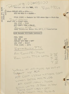 Lot #6451  Apollo 13 Lunar Module Contingency Checklist - Image 7
