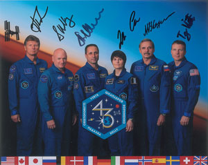 Lot #6659  ISS Expedition 43 Signed Photograph - Image 1