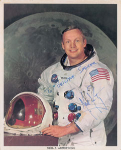 Lot #6375 Neil Armstrong Signed Photograph - Image 1