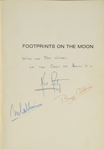 Lot #6331  Apollo 11 Signed Book - Image 1