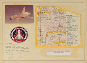 Lot #6665  ALT Flown and Crew-Signed Cue Card - Image 1