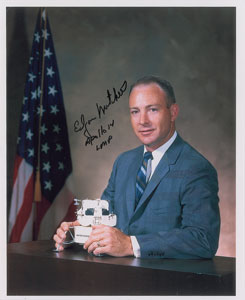 Lot #6509 Edgar Mitchell Signed Photograph - Image 1