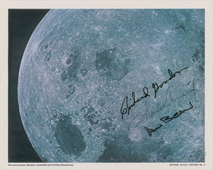 Lot #6437  Apollo 12 Signed Photograph - Image 1