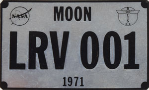 Lot #6526 Dave Scott’s Apollo 15 Lunar Surface-Flown License Plate - Image 1