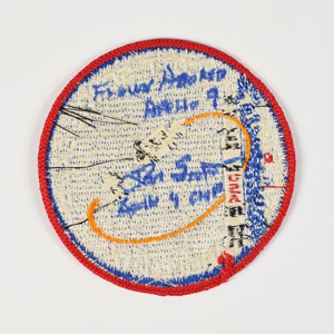 Lot #6311 Dave Scott’s Apollo 9 Flown Mission Patch - Image 1