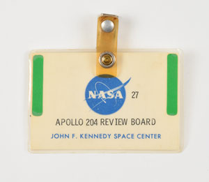 Lot #6237 Jack King's Apollo 204 Review Badge - Image 1