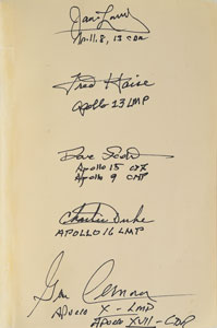 Lot #6218  Apollo Astronauts Signed Book - Image 2
