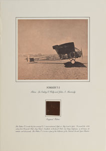Lot #6043  Historic Airplane Artifacts: Douglas World Cruiser and Fokker T-2 - Image 2