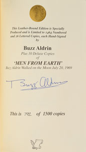 Lot #6387 Buzz Aldrin Signed Book - Image 1