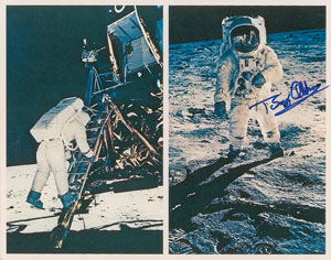 Lot #6352 Buzz Aldrin Signed Photograph - Image 1