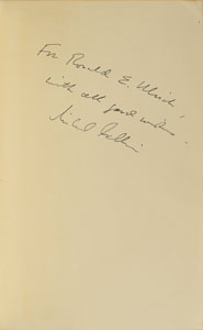 Lot #6395 Michael Collins Signed Book - Image 1