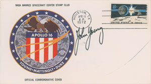 Lot #6575 John Young Signed Apollo 16 Insurance