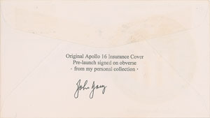 Lot #6575 John Young Signed Apollo 16 Insurance Cover - Image 2
