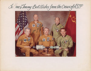 Lot #6650  Apollo-Soyuz Signed Photograph - Image 1