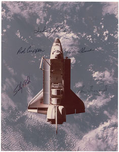 Lot #6727  STS-7 Signed Photograph - Image 1
