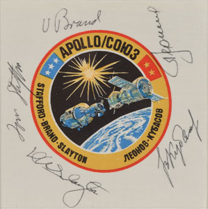 Lot #6649  Apollo-Soyuz Signed Beta Patch - Image 2