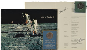 Lot #6340 Buzz Aldrin and Chris Calle Apollo 11 Group Lot - Image 1