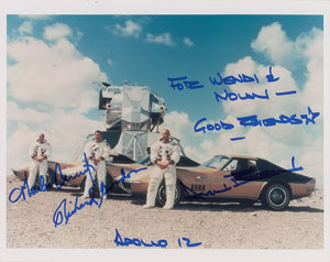 Lot #6415  Apollo 12 Signed Photograph - Image 1