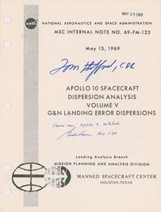Lot #6320 Gordon Cooper and Tom Stafford Signed Apollo 10 Report - Image 1