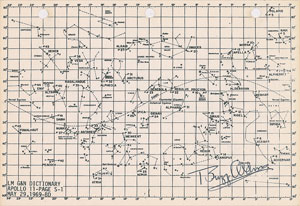 Lot #6324 Buzz Aldrin's Apollo 11 Lunar Surface-Flown Double Star Chart - Image 2
