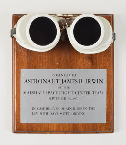 Lot #6532 Jim Irwin's Apollo 15 Gag Gift Goggles
