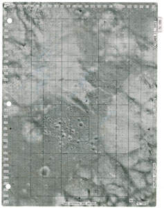 Lot #6590 Gene Cernan's Apollo 17 Lunar Surface-Used Rover Map - Image 1