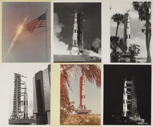 Lot #6358  Apollo 11 Group of (6) Launch Photographs - Image 1
