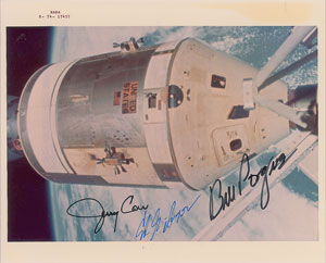 Lot #6640  Skylab 4 Signed Photograph
