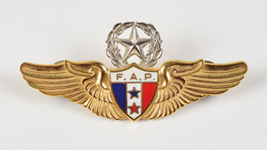 Lot #6428 Alan Bean's Panama Air Force Command Pilot Wings - Image 1