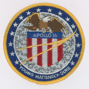 Lot #6554  Apollo 16 Crew Patch