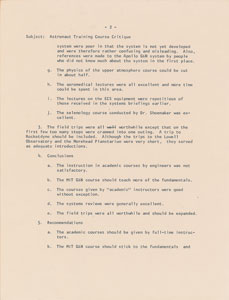 Lot #6284 Edward H. White II 1963 Signed Astronaut Training Memorandum - Image 2
