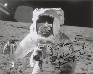 Lot #6414  Apollo 12 Signed Photograph - Image 1