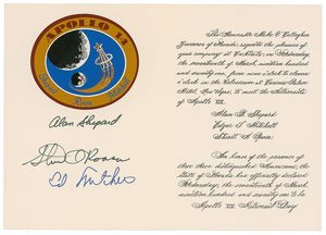Lot #6503  Apollo 14 Signed Invitation - Image 1