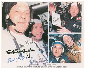 Lot #6652  Apollo-Soyuz and Gerald Ford - Image 1