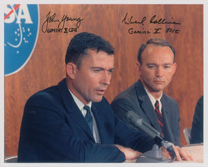 Lot #6156  Gemini 10 Signed Photograph - Image 1