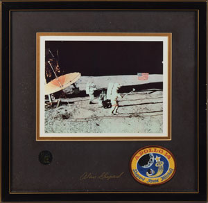 Lot #6516 Alan Shepard Signed Display - Image 1