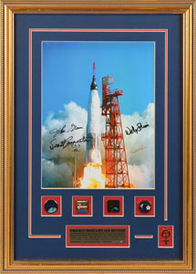 Lot #6111  Mercury Astronauts Signed Photograph